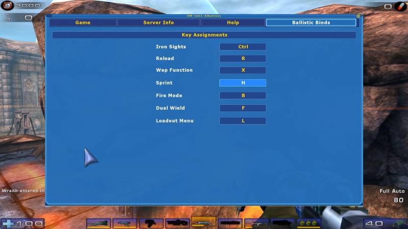 BWInteractions (Ballistic Bind Menu)